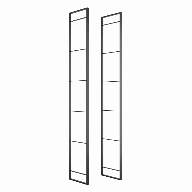 Jeu de 2 structures Lader pour étagère, hauteur 1790mm, Noir