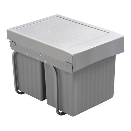 Poubelle coulissante 32L 2 bacs Poubelle coulissante 32L 2 bacs