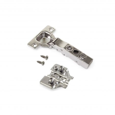 Lot de 20 charnières droites X91N avec cales de montage mixtes, Diamètre 5x9.5mm, Hauteur 0, Nickelé Lot de 20 charnières droites X91N avec cales de montage mixtes, Diamètre 5x9.5mm, Hauteur 0, Nickelé