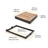 Kit tiroir organisateur et cadre coulissant pour caisson de 600 mm, Moka Kit tiroir organisateur et cadre coulissant pour caisson de 600 mm, Moka
