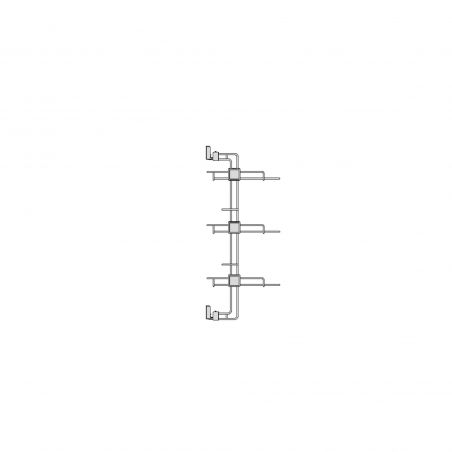 Porte-chaussures latéral coulissant Hack pour placards et dressing, Gris, Sens Gauche Porte-chaussures latéral coulissant Hack pour placards et dressing, Gris, Sens Gauche
