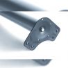 Lot de 4 pieds pour table, hauteur 710 - 730 mm, Ø 60 mm, Chromé Lot de 4 pieds pour table, hauteur 710 - 730 mm, Ø 60 mm, Chromé