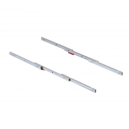 Coulisses Cocktail Reverse H35 pour table escamotable, Inox brossé Coulisses Cocktail Reverse H35 pour table escamotable, Inox brossé