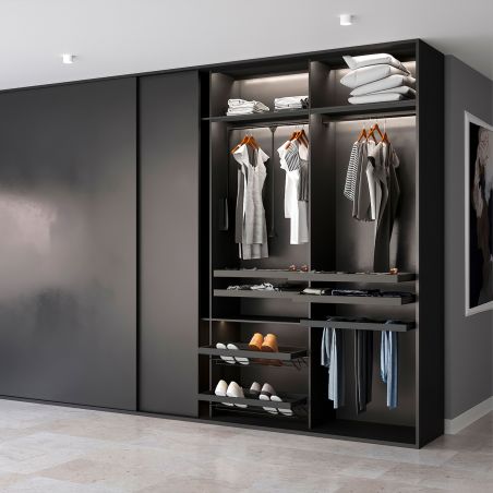 Penderie rabattable Hang pour armoire de largeur 830 à 1150 mm, Noir Penderie rabattable Hang pour armoire de largeur 830 à 1150 mm, Noir