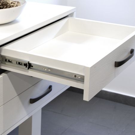 Jeu de coulisses à sortie totale, hauteur 45mm, longueur 400mm, Zingué