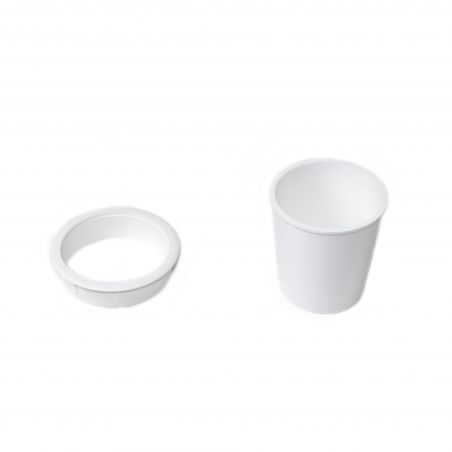 Lot de 5 portes-objets, Pot blanc Lot de 5 portes-objets, Pot blanc