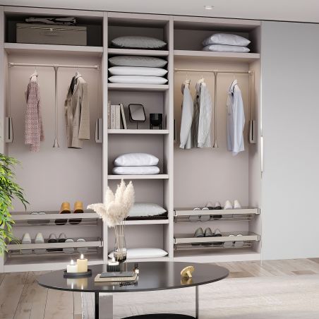 Penderie rabattable Hang pour armoire de largeur 600 à 830 mm, Gris Penderie rabattable Hang pour armoire de largeur 600 à 830 mm, Gris