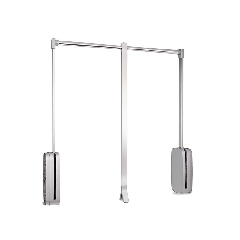 Penderie rabattable Sling pour armoire de largeur 450 à 600 mm, Chromé