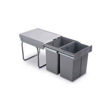 Poubelle coulissante 42L 2 bacs Poubelle coulissante 42L 2 bacs