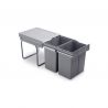 Poubelle coulissante 42L 2 bacs Poubelle coulissante 42L 2 bacs