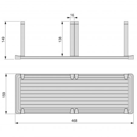 Porte-assiettes Orderbox vertical pour tiroir, Gris anthracite Porte-assiettes Orderbox vertical pour tiroir, Gris anthracite