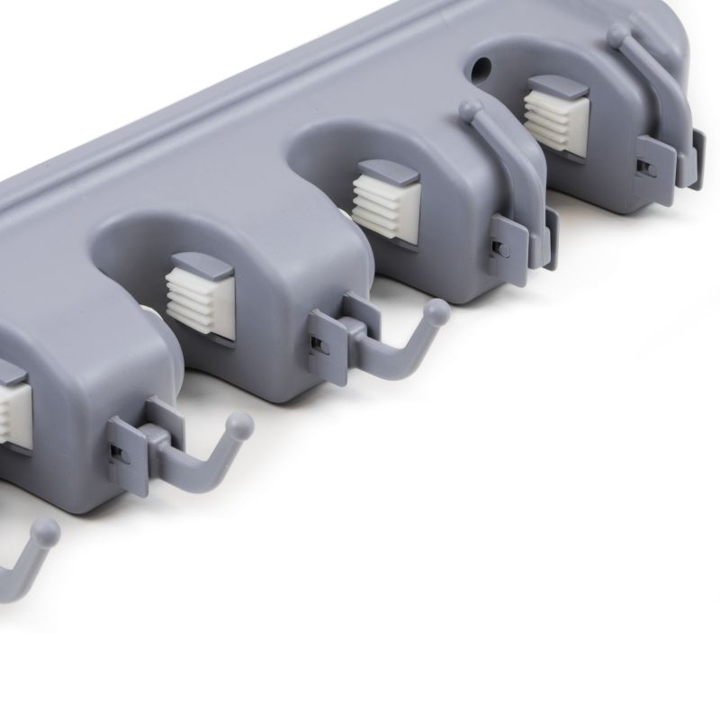 Support pour balais et balais à franges, Gris