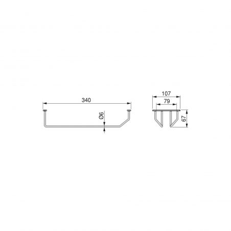Porte-verres Supra, Chromé Porte-verres Supra, Chromé