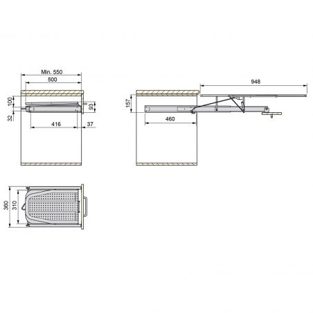 Planche à repasser pliable Iron, Blanc Planche à repasser pliable Iron, Blanc