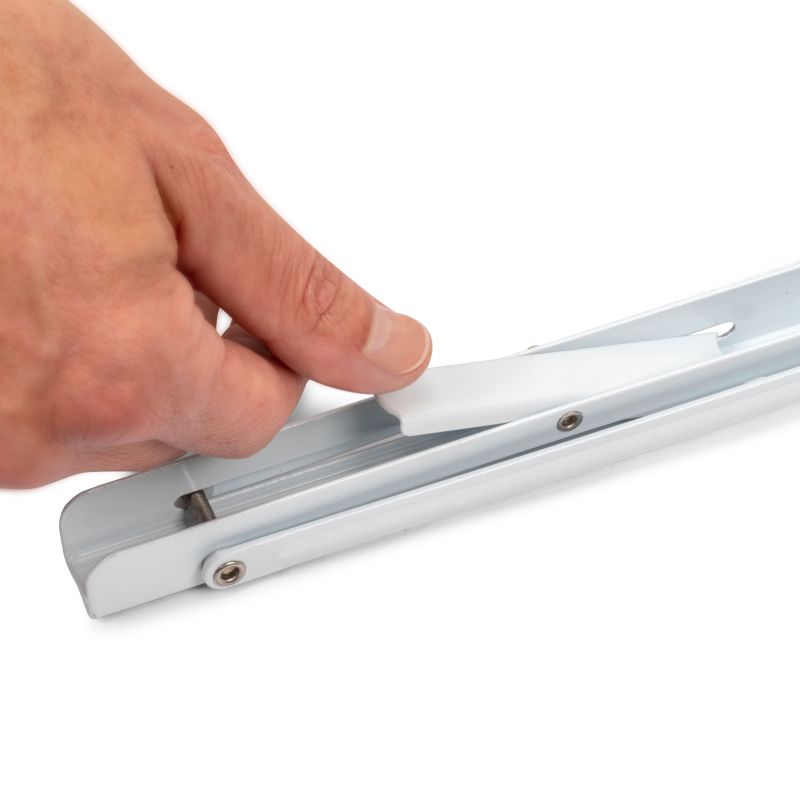 Jeu de 2 supports relevable, longueur 203mm, Blanc