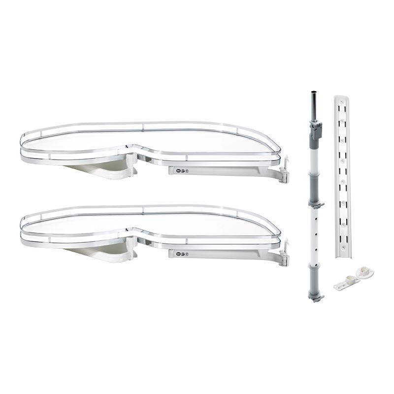 Ferrure Lemans II Arena Style Blanc Sens Droit sans amortisseur pour porte de 500 mm