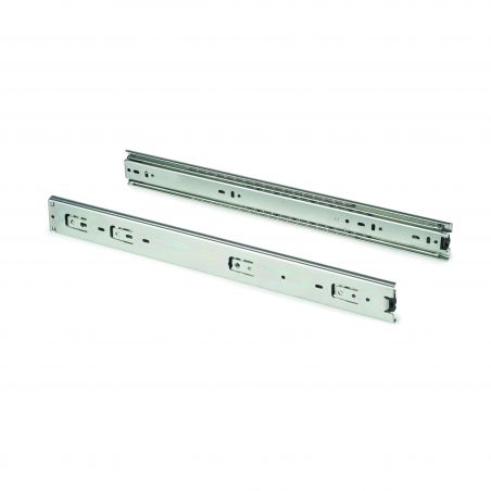 Lot de 4 coulisses roulement à billes pour charges lourdes, hauteur 51mm, profondeur 400mm, sortie totale Lot de 4 coulisses roulement à billes pour charges lourdes, hauteur 51mm, profondeur 400mm, sortie totale