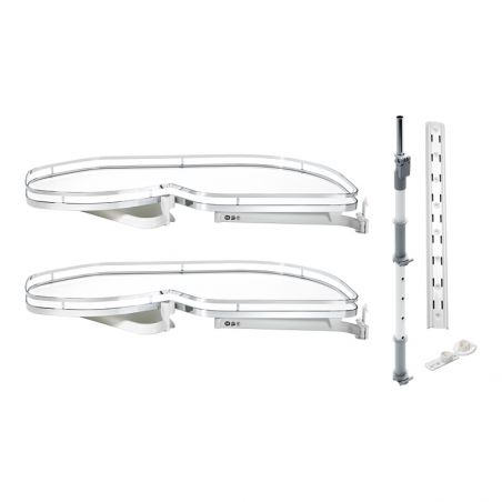 Ferrure Lemans II Arena Style Blanc Sens Gauche sans amortisseur pour porte de 500 mm Ferrure Lemans II Arena Style Blanc Sens Gauche sans amortisseur pour porte de 500 mm