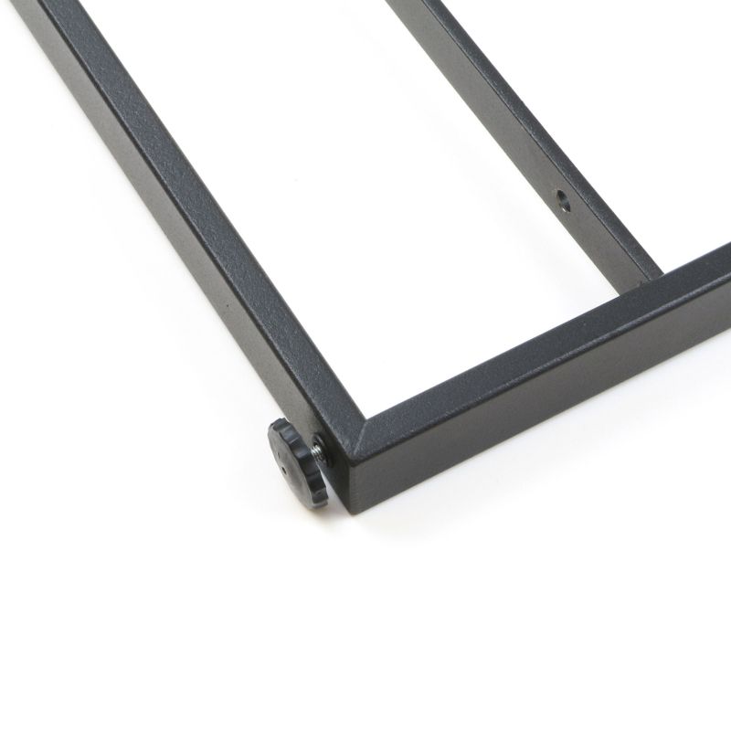 Jeu de 2 structures Lader pour étagère, hauteur 1150mm, Noir