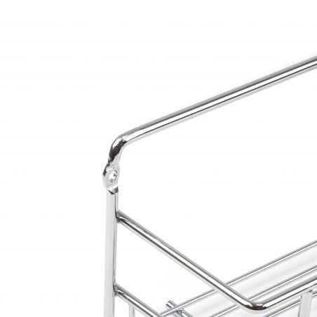 Set de 3 étagères à épices Supra pour meubles de cuisine, Chromé