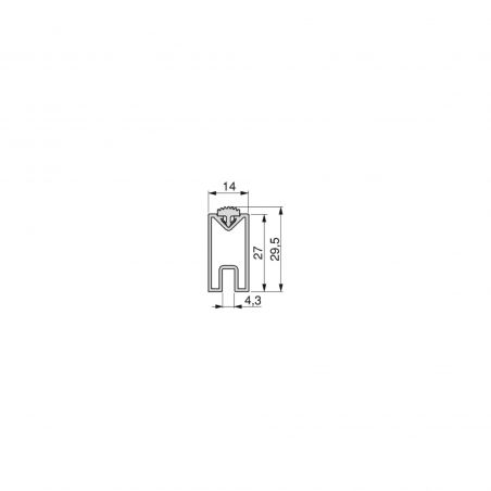 Kit de fixation Zéro pour 1 étagère bois, 1 module et 1 tringle de suspension de 1 m, Gris Kit de fixation Zéro pour 1 étagère bois, 1 module et 1 tringle de suspension de 1 m, Gris