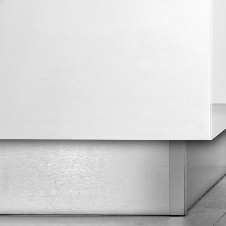 Lot de 2 plinthes de cuisine avec raccords, hauteur 100mm, longueur 2,35m, Anodisé satiné Lot de 2 plinthes de cuisine avec raccords, hauteur 100mm, longueur 2,35m, Anodisé satiné