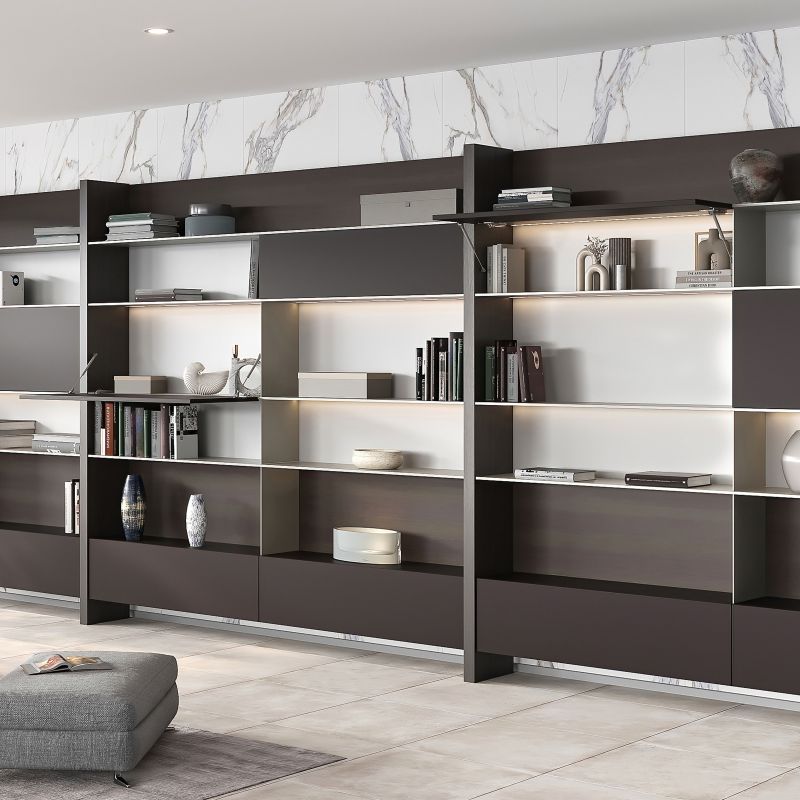 Piston Thin diamètre 12 avec fixations pour porte abattant, course 80mm, Nickelé