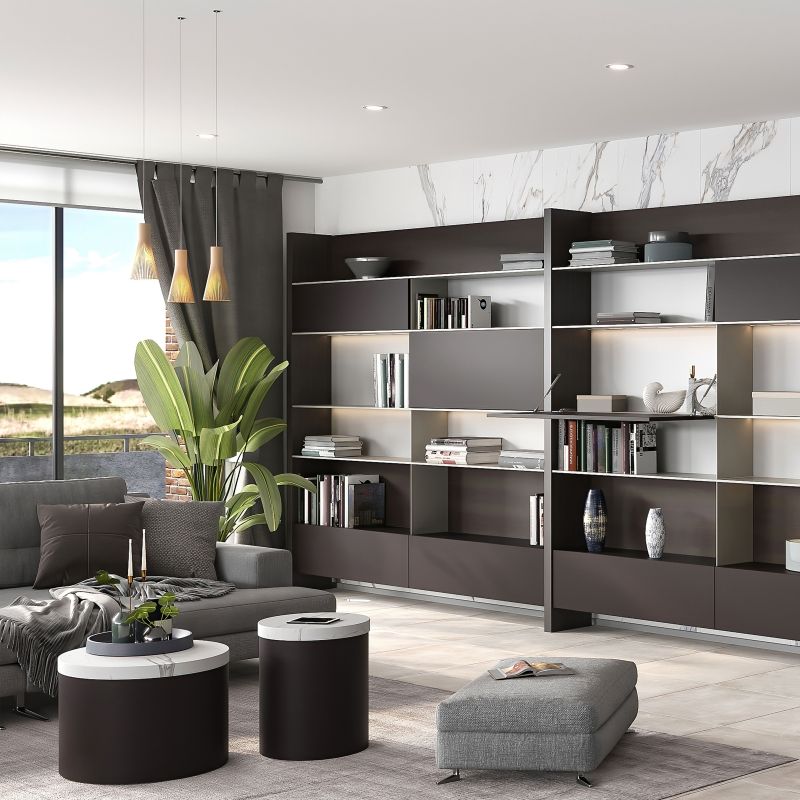 Piston Thin diamètre 12 avec fixations pour porte abattant, course 80mm, Nickelé