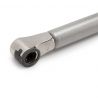 Piston Thin diamètre 12 avec fixations pour porte abattant, course 80mm, Nickelé Piston Thin diamètre 12 avec fixations pour porte abattant, course 80mm, Nickelé