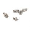 Piston Thin diamètre 12 avec fixations pour porte abattant, course 80mm, Nickelé Piston Thin diamètre 12 avec fixations pour porte abattant, course 80mm, Nickelé