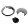 Lot de 8 passe-câbles circulaires à encastrer, Ø 60 mm, Chromé Lot de 8 passe-câbles circulaires à encastrer, Ø 60 mm, Chromé