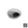 Lot de 8 passe-câbles circulaires à encastrer, Ø 60 mm, Chromé Lot de 8 passe-câbles circulaires à encastrer, Ø 60 mm, Chromé