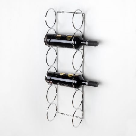 Porte-bouteille Supra pour 6 bouteilles, Chromé Porte-bouteille Supra pour 6 bouteilles, Chromé