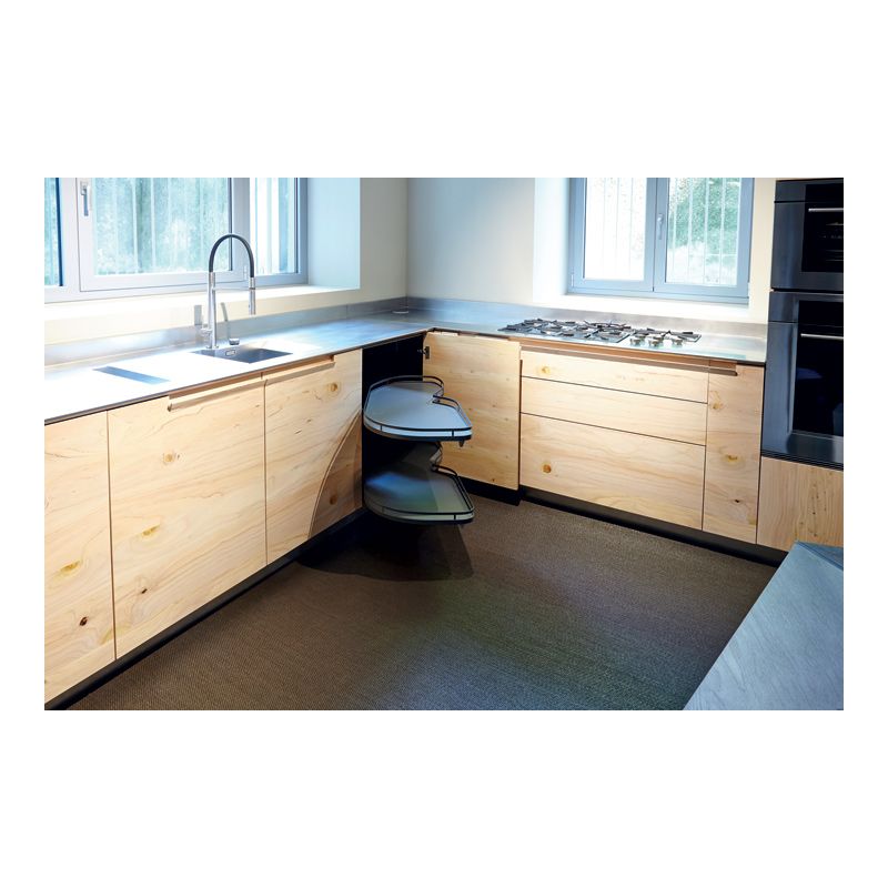 Ferrure Lemans II Arena Style Anthracite Sens Droit sans amortisseur pour porte de 400 mm