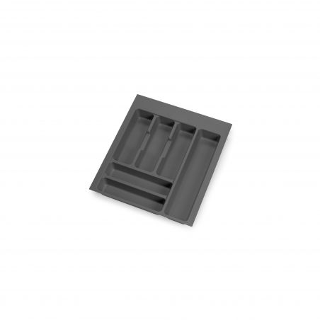Range-couvert Optima pour caisson de 450 mm, Gris anthracite Range-couvert Optima pour caisson de 450 mm, Gris anthracite