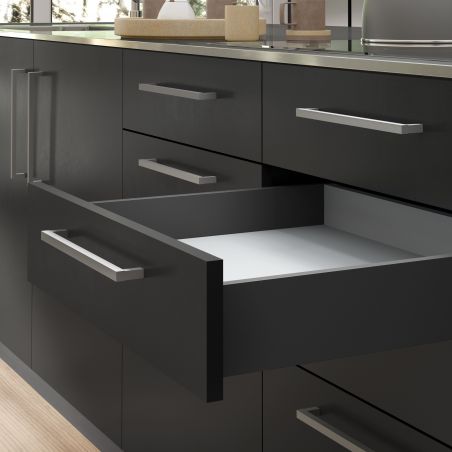 Tiroir Vertex 40 kg hauteur 93 mm, profondeur 450 mm, Gris anthracite Tiroir Vertex 40 kg hauteur 93 mm, profondeur 450 mm, Gris anthracite