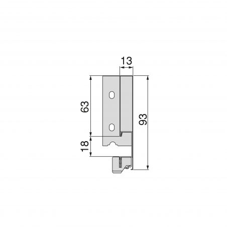 Tiroir Vertex 40 kg hauteur 93 mm, profondeur 450 mm, Gris anthracite Tiroir Vertex 40 kg hauteur 93 mm, profondeur 450 mm, Gris anthracite
