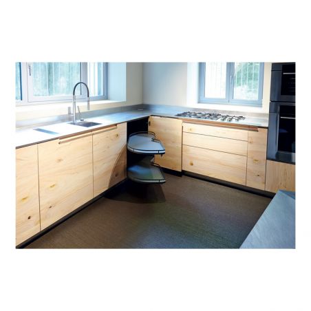 Ferrure Lemans II Arena Style Anthracite Sens Droit sans amortisseur pour porte de 450 mm Ferrure Lemans II Arena Style Anthracite Sens Droit sans amortisseur pour porte de 450 mm