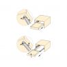 Jeu de coulisses Silver, à sortie totale, avec fermeture souple, profondeur 500mm, Zingué Jeu de coulisses Silver, à sortie totale, avec fermeture souple, profondeur 500mm, Zingué