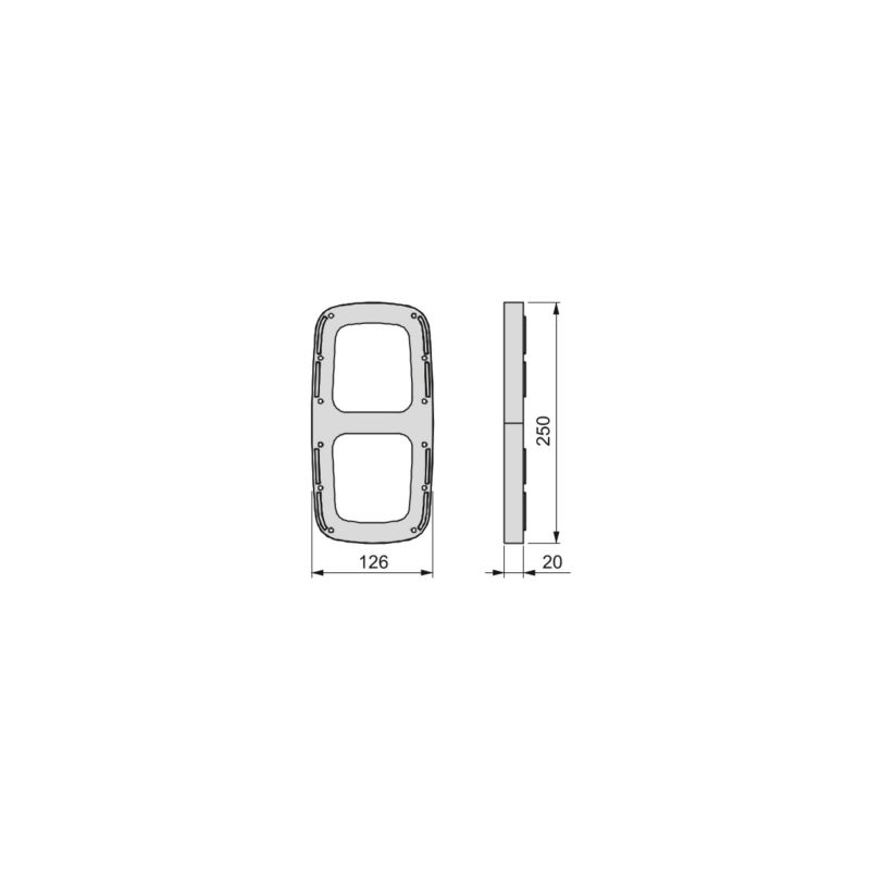 Accessoire latéral pour penderie rabattable Sling, Titane