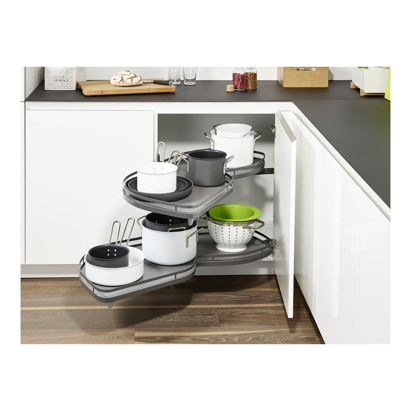 Ferrure Lemans II Arena Style Anthracite Sens Droit avec amortisseur pour porte de 500 mm