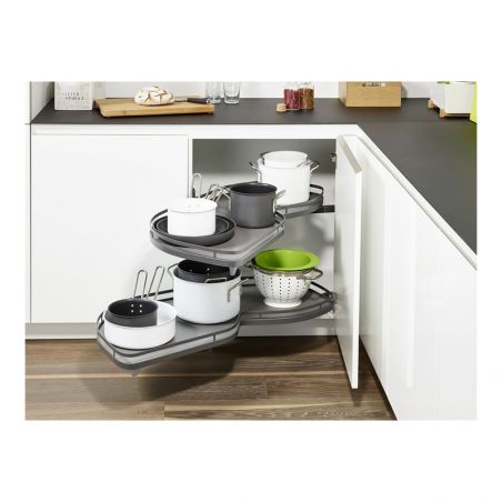Ferrure Lemans II Arena Style Anthracite Sens Gauche avec amortisseur pour porte de 500 mm Ferrure Lemans II Arena Style Anthracite Sens Gauche avec amortisseur pour porte de 500 mm