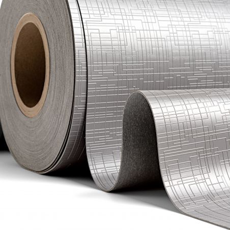 Tapis antidérapant pour tiroirs, Effet Graphique, Gris Tapis antidérapant pour tiroirs, Effet Graphique, Gris