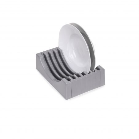 Porte-assiettes pour tiroir, capacité 13 assiettes, Gris Porte-assiettes pour tiroir, capacité 13 assiettes, Gris