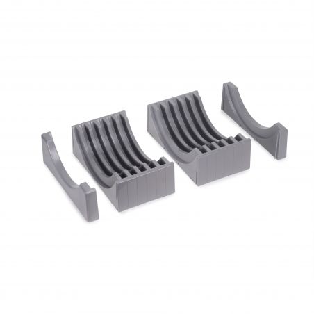 Porte-assiettes pour tiroir, capacité 13 assiettes, Gris Porte-assiettes pour tiroir, capacité 13 assiettes, Gris