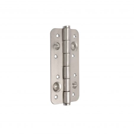 Lot de 5 charnières anti-dégondage, 150x80mm, sans garniture, Nickel satiné Lot de 5 charnières anti-dégondage, 150x80mm, sans garniture, Nickel satiné