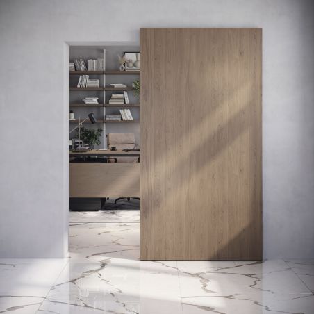 Kit de quincaillerie Wall pour porte coulissante en bois à fermeture douce Kit de quincaillerie Wall pour porte coulissante en bois à fermeture douce