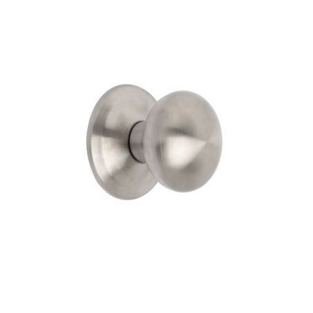Bouton de porte d'entrée, Modèle Bowler, Ø70mm, Acier inoxydable, Nickel satiné Bouton de porte d'entrée, Modèle Bowler, Ø70mm, Acier inoxydable, Nickel satiné