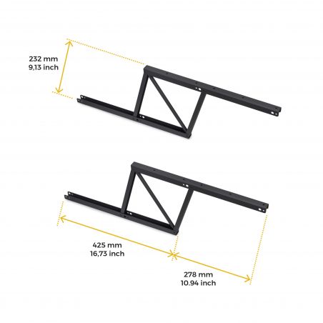 Mécanisme de levage pour table basse, hauteur d'élévation 192 mm, Noir Mécanisme de levage pour table basse, hauteur d'élévation 192 mm, Noir