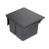 Recycle 2 x 24L poubelle de recyclage avec montage latéral, Gris antracite Recycle 2 x 24L poubelle de recyclage avec montage latéral, Gris antracite